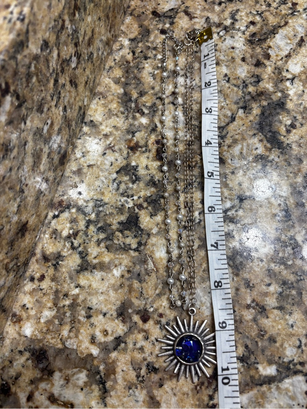 Seaglass sun necklace - Picture 2 of 2